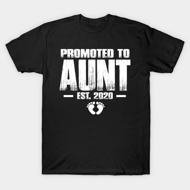 Promoted to Aunt 2020 Funny Mother's Day Gifts For New Auntie T-Shirt by smtworld